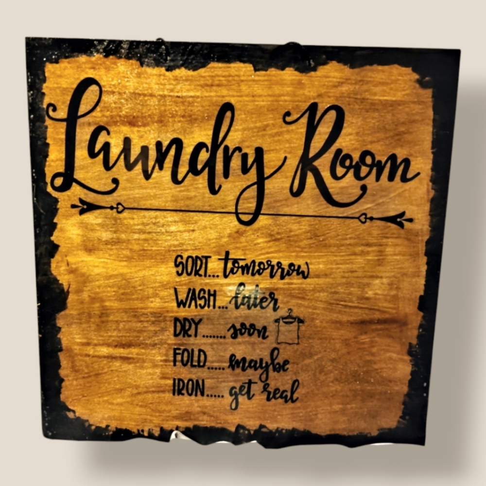 Rustic Laundry Room Sign